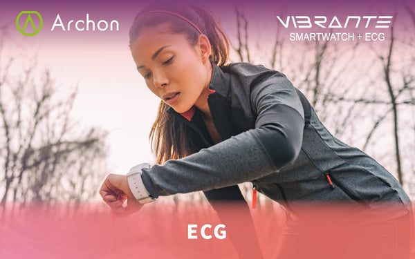 Archon Vibrante ECG Smart Watch 智能心電健康手錶 I ECG心電圖功能 I 24小時心律不正檢測 I 心情、能量測量 I 原裝行貨一年保養 【星期日截單，7-10個工作天發貨】